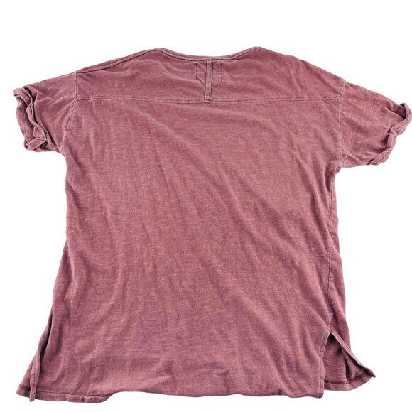 Casual Rose Pink Short Sleeve T-Shirt By Est: Ninety One Size S/P - Picture 4 of 5